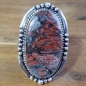 Women Size 11 Ring Silver Jewelry 925 Ghost Crystal Quartz Gemstone West…